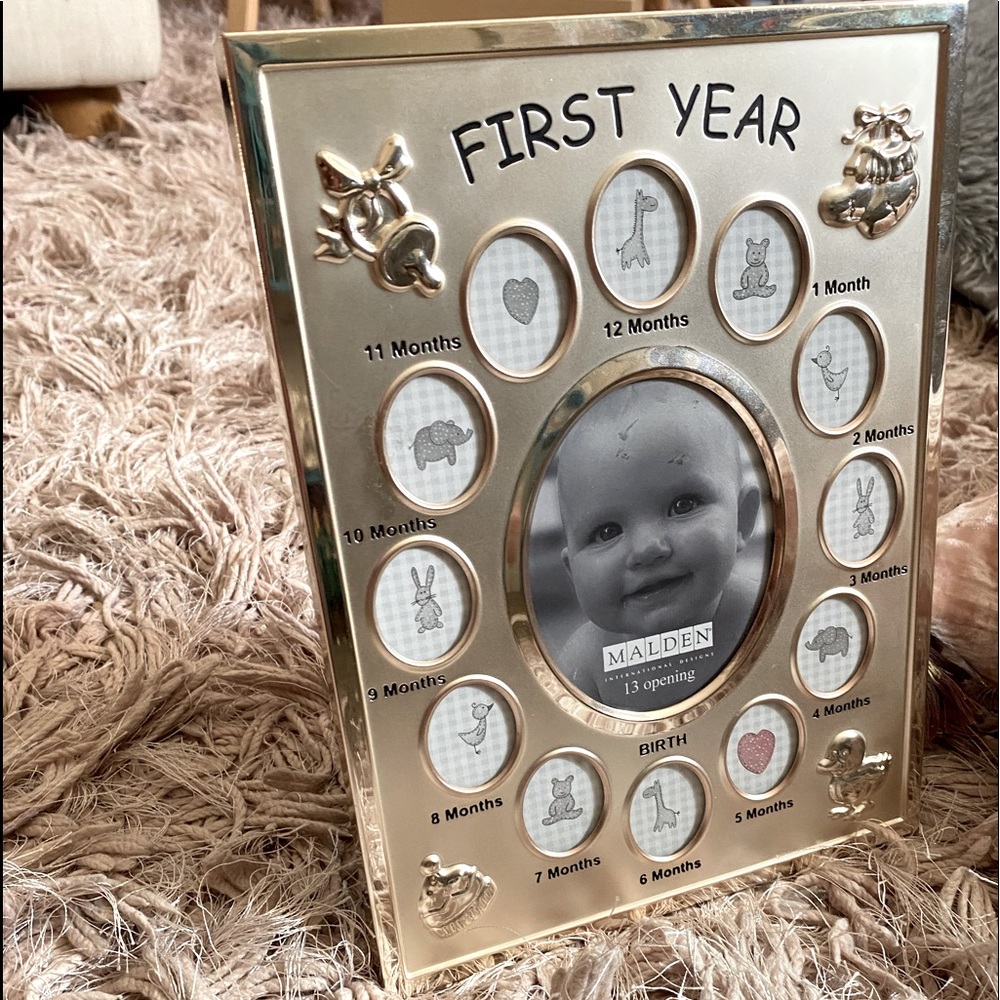 My first year silver picture frame
